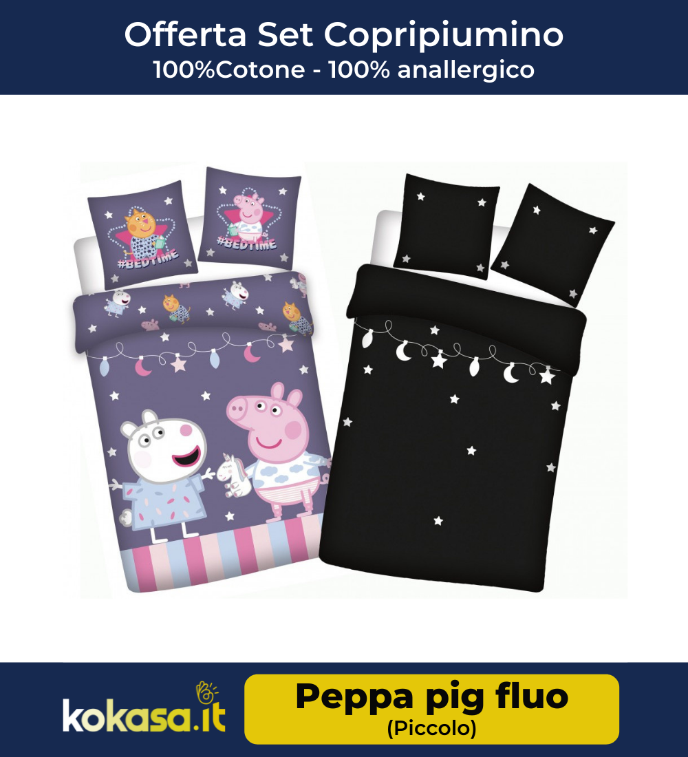 OFFERTA SCONTO DEL 45%: Set Copripiumino Bambino